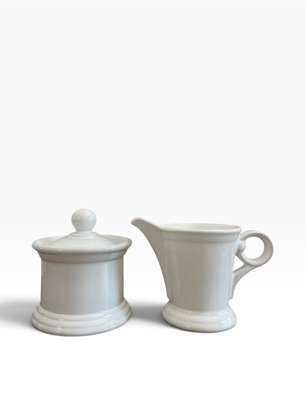 Nancy Calhoun Coronado White Creamer and Sugar Set